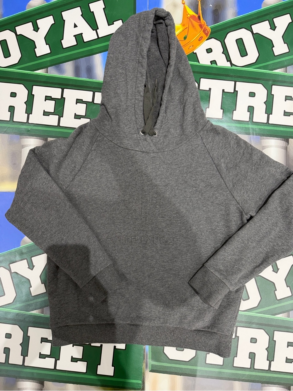 Gray Womens Ralph Lauren logo imprint Hoodie